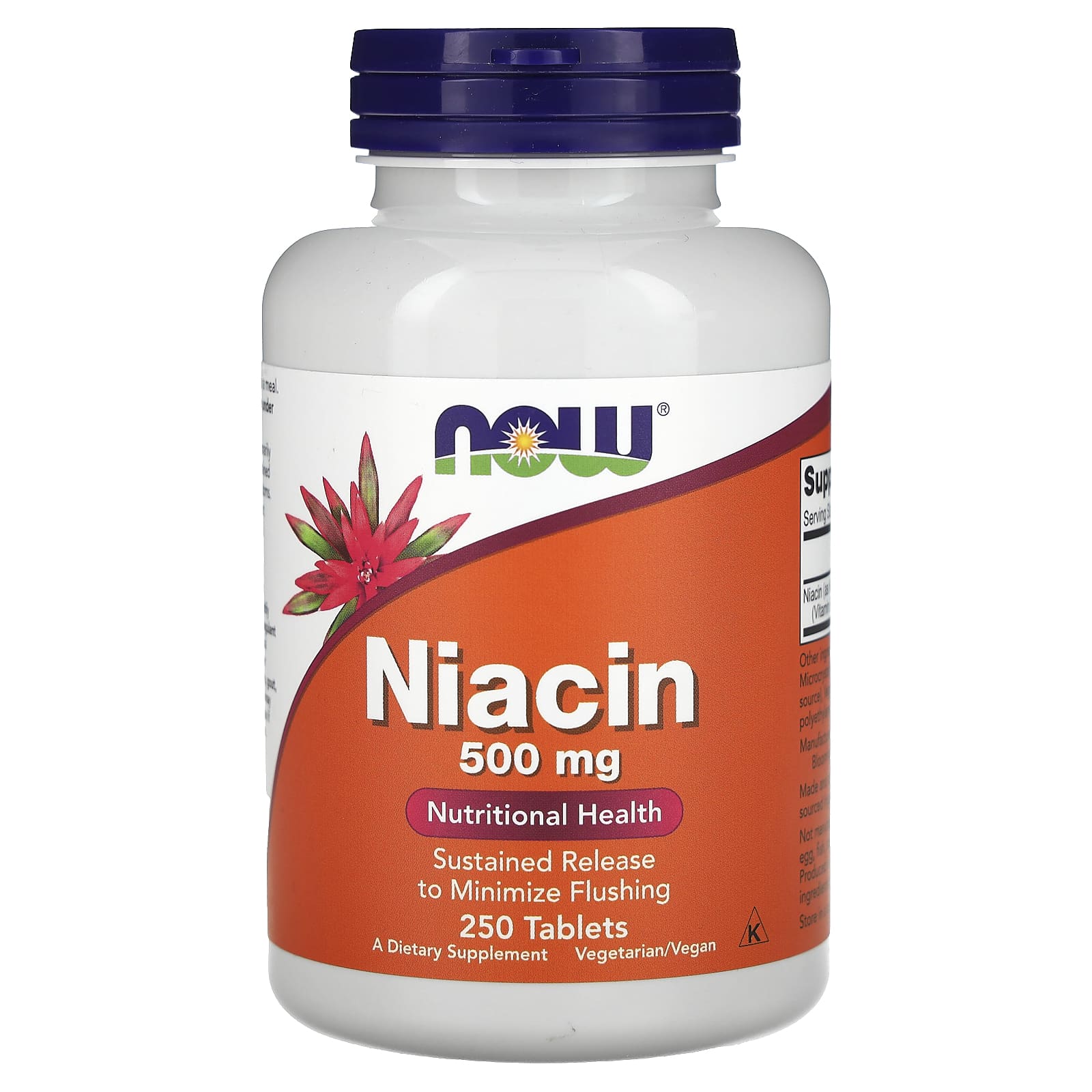 NOW Foods, Niacin, 500 mg, 250 Tablets