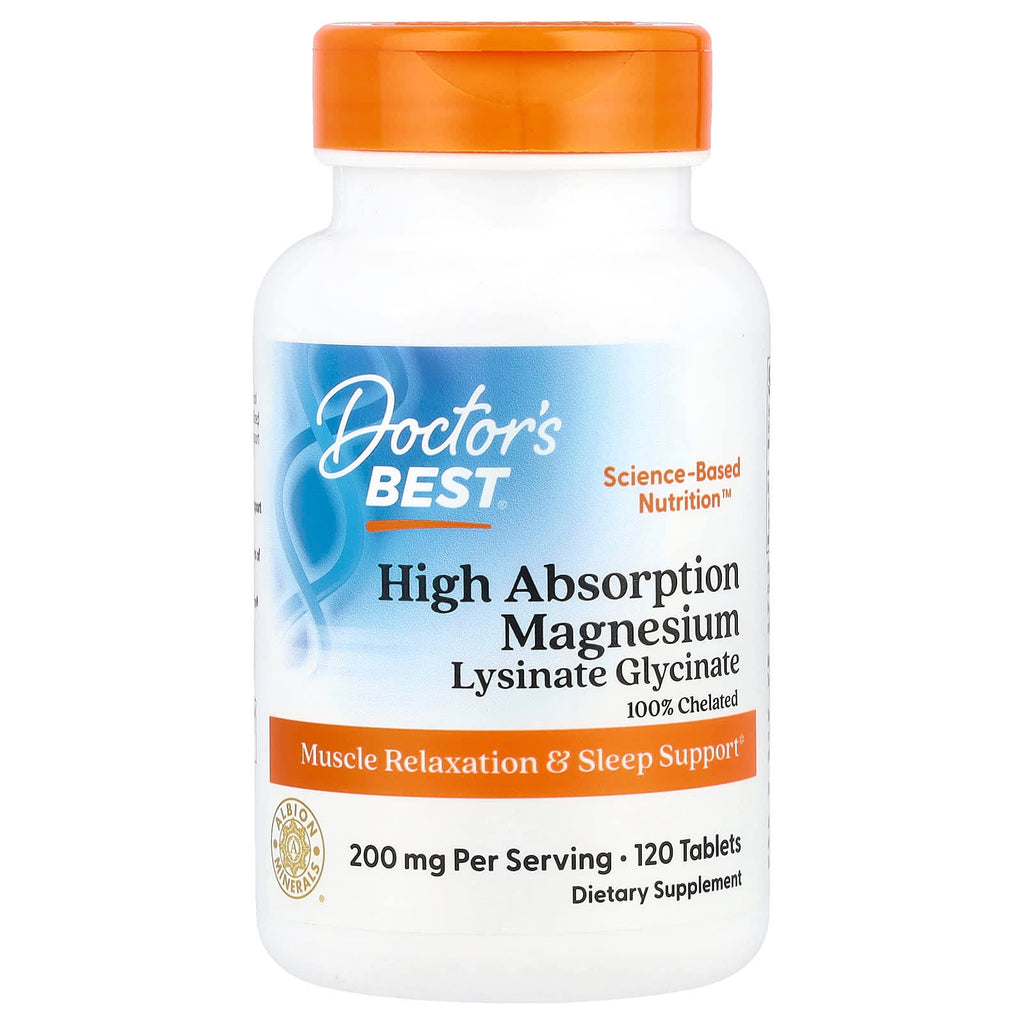 Doctor's Best, High Absorption Magnesium, 120 Tablets, (100 mg per Tablet)