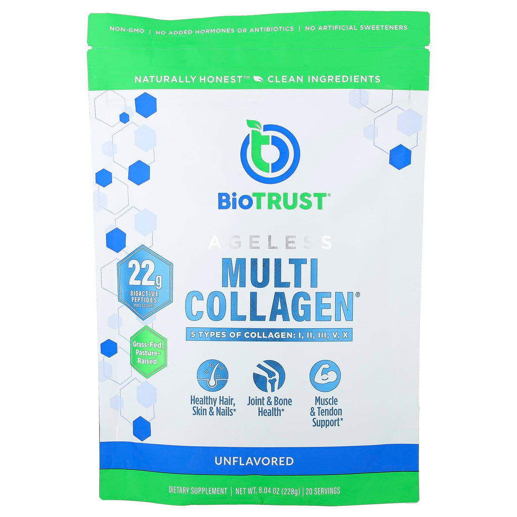 BioTRUST, Ageless Multi-Collagen®, Unflavored, 8.04 oz (228 g)
