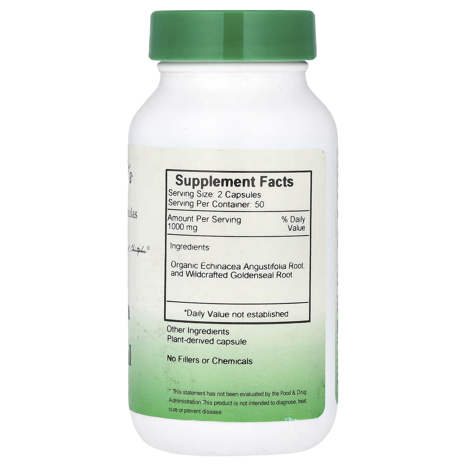 Christopher's Original Formulas, Echinacea & Goldenseal, 100 Vegetarian Caps