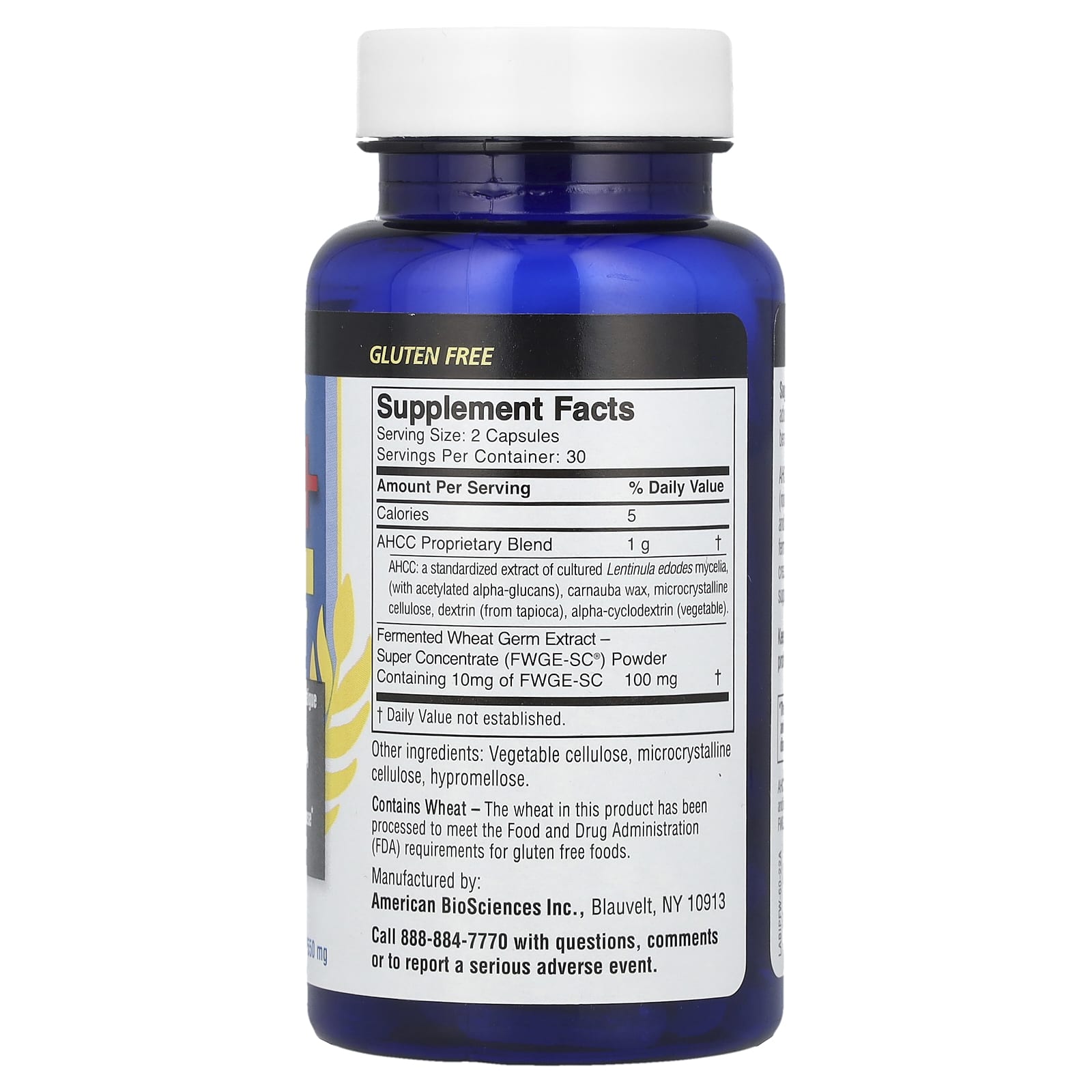 American Biosciences, ImmPower®+, AHCC® Plus FWGE-SC®, 60 Vegetarian Capsules