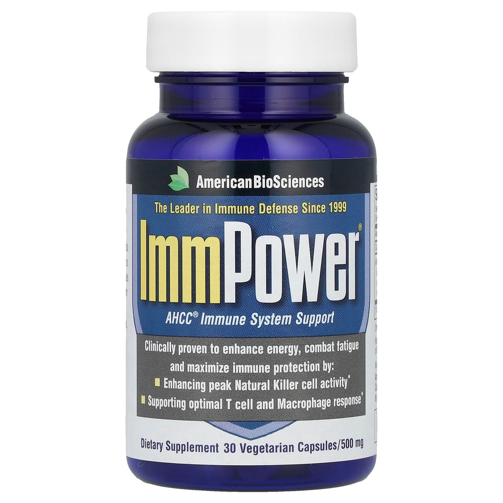 American Biosciences, ImmPower® AHCC®, 500 mg, 30 Vegetarian Capsules