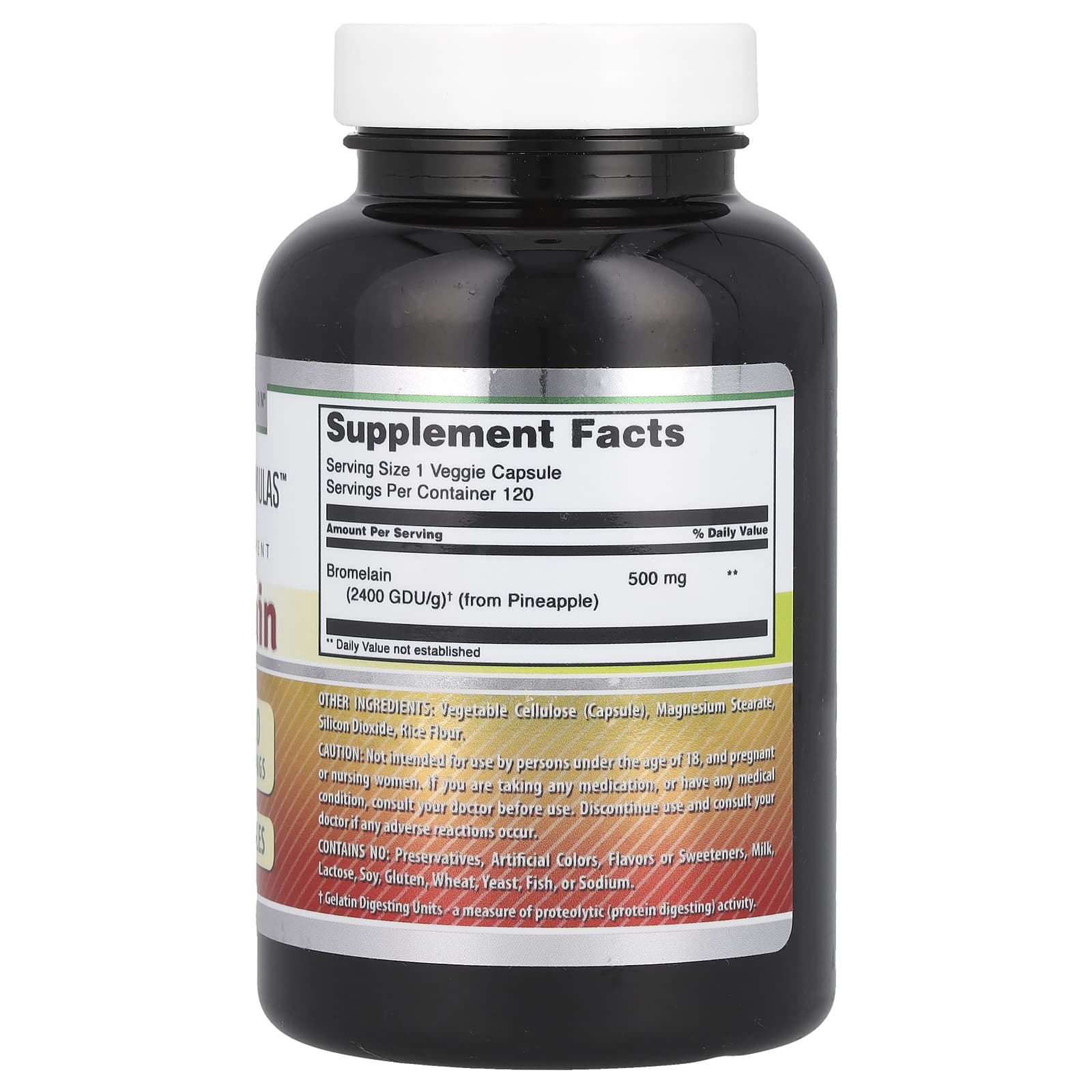 Amazing Nutrition, Bromelain, 500 mg, 120 Veggie Capsules