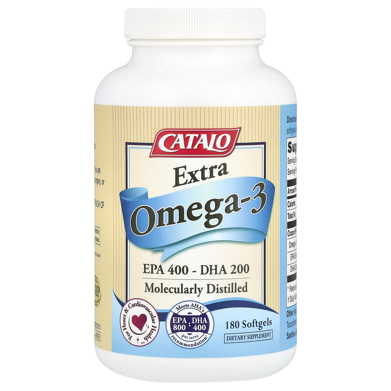 CATALO, Extra Omega-3 , 180 Softgels