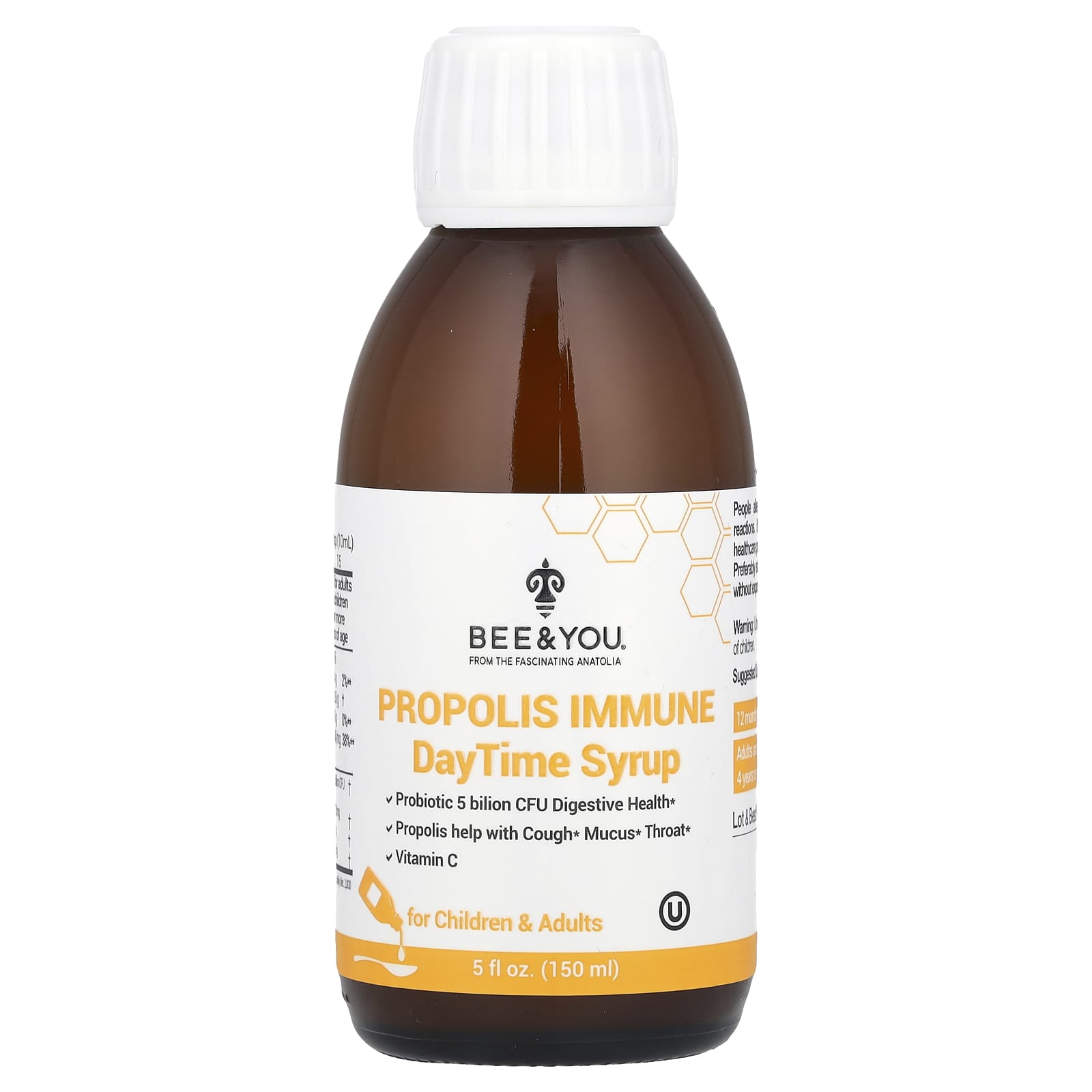 Bee & You, Propolis Immune DayTime Syrup, 5 fl oz (150 ml)