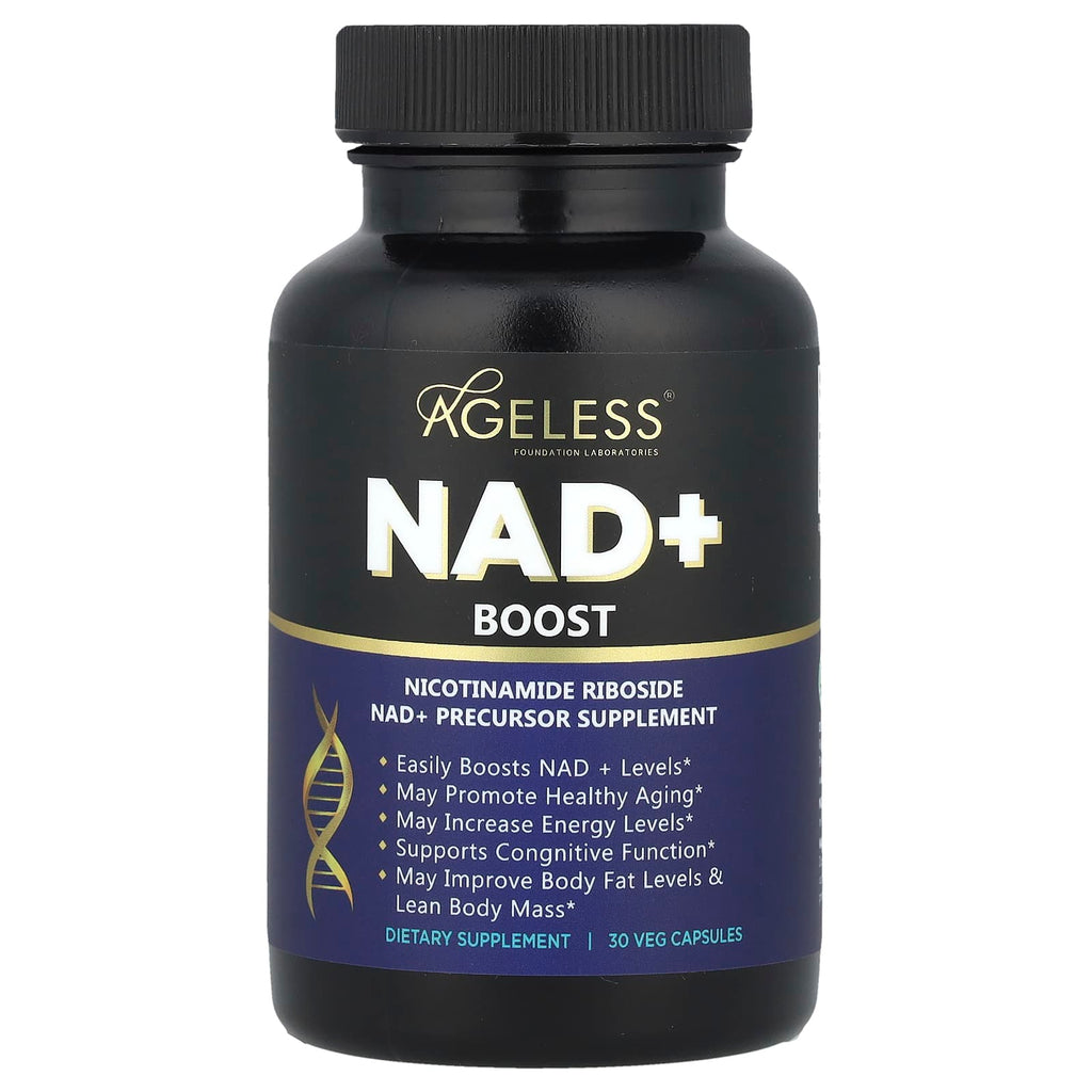 Ageless Foundation Laboratories, NAD+ Boost, 30 Veg Capsules