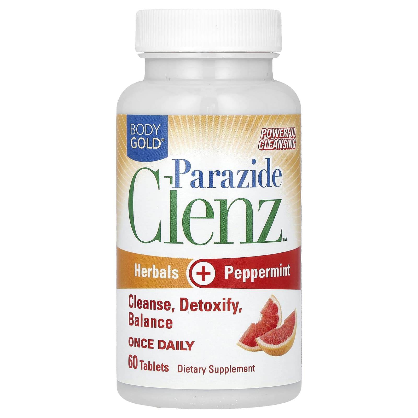 BodyGold, Parazide Clenz, 60 Tablets