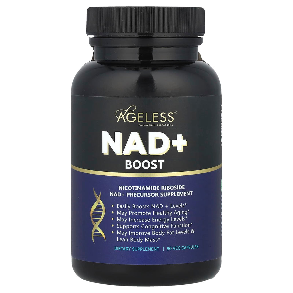 Ageless Foundation Laboratories, NAD+ Boost, 90 Veg Capsules