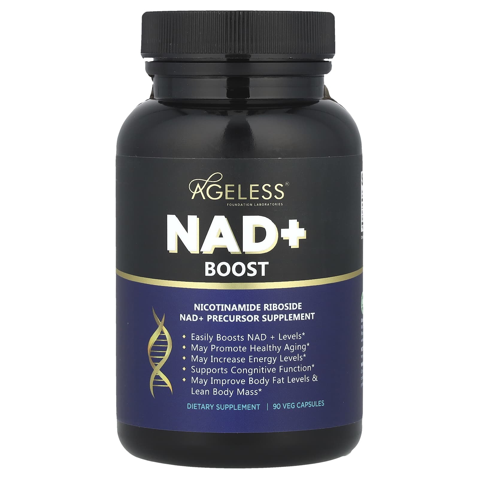 Ageless Foundation Laboratories, NAD+ Boost, 90 Veg Capsules