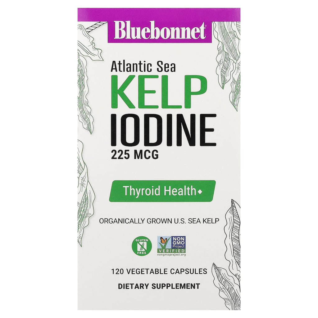 Bluebonnet Nutrition, Atlantic Sea Kelp Iodine, 225 mcg, 120 Vegetable Capsules