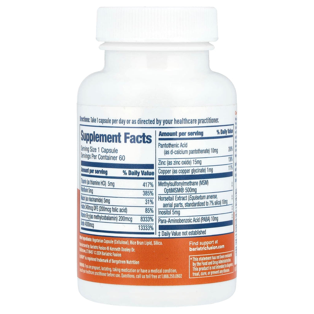 Bariatric Fusion, Hair, Skin & Nails Rejuvenator, 60 Capsules