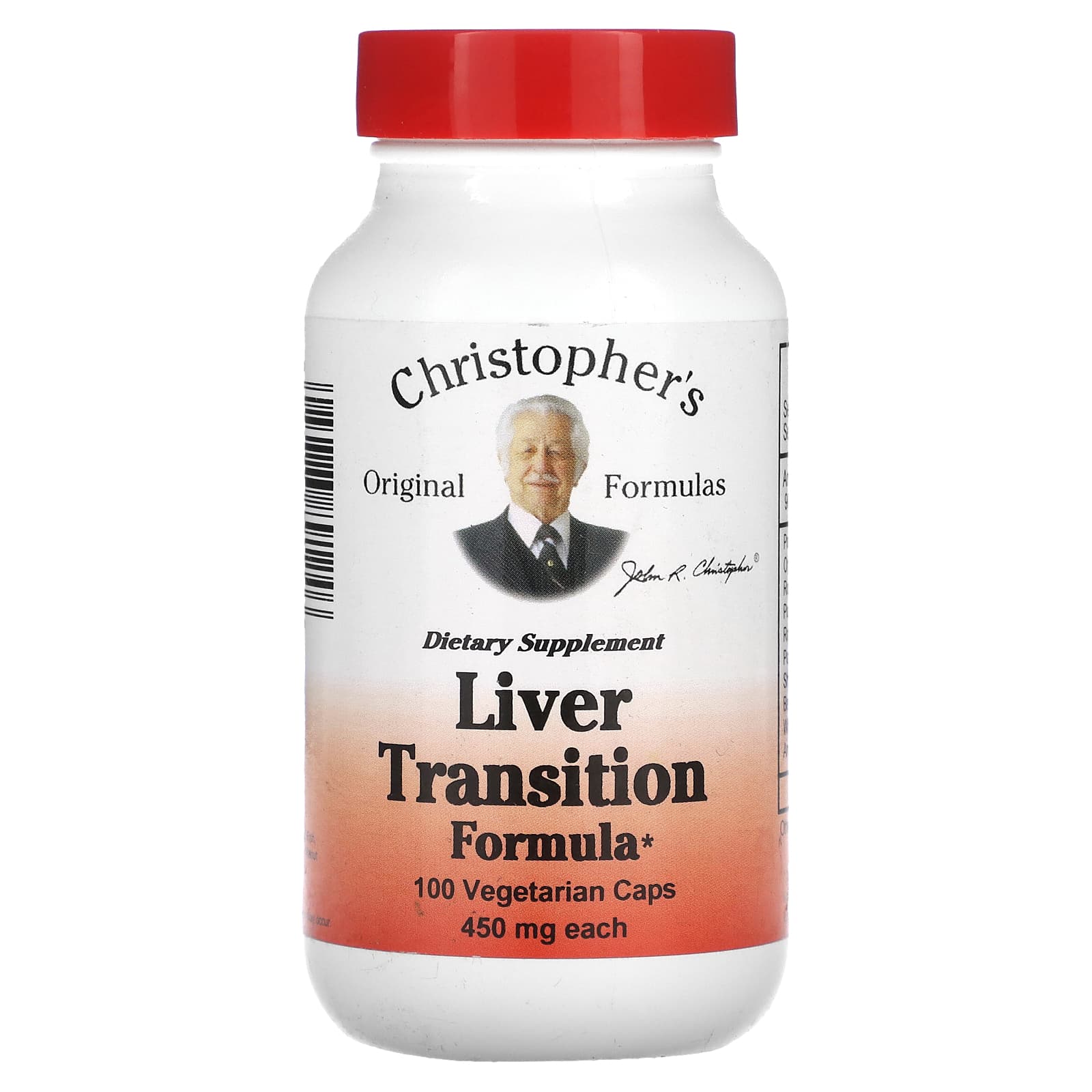 Christopher's Original Formulas, Liver Transition Formula, 450 mg, 100 Vegetarian Caps