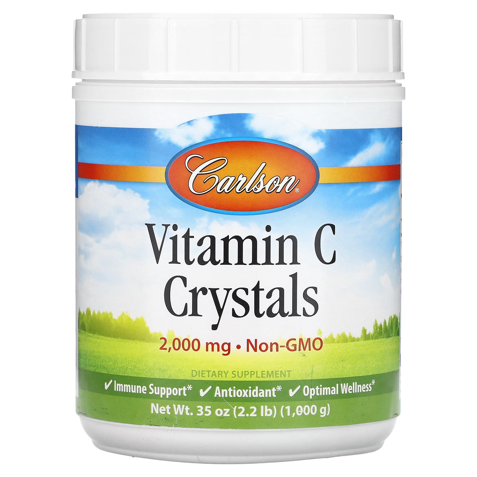 Carlson, Vitamin C Crystals, 2.2 lb (1,000 g)