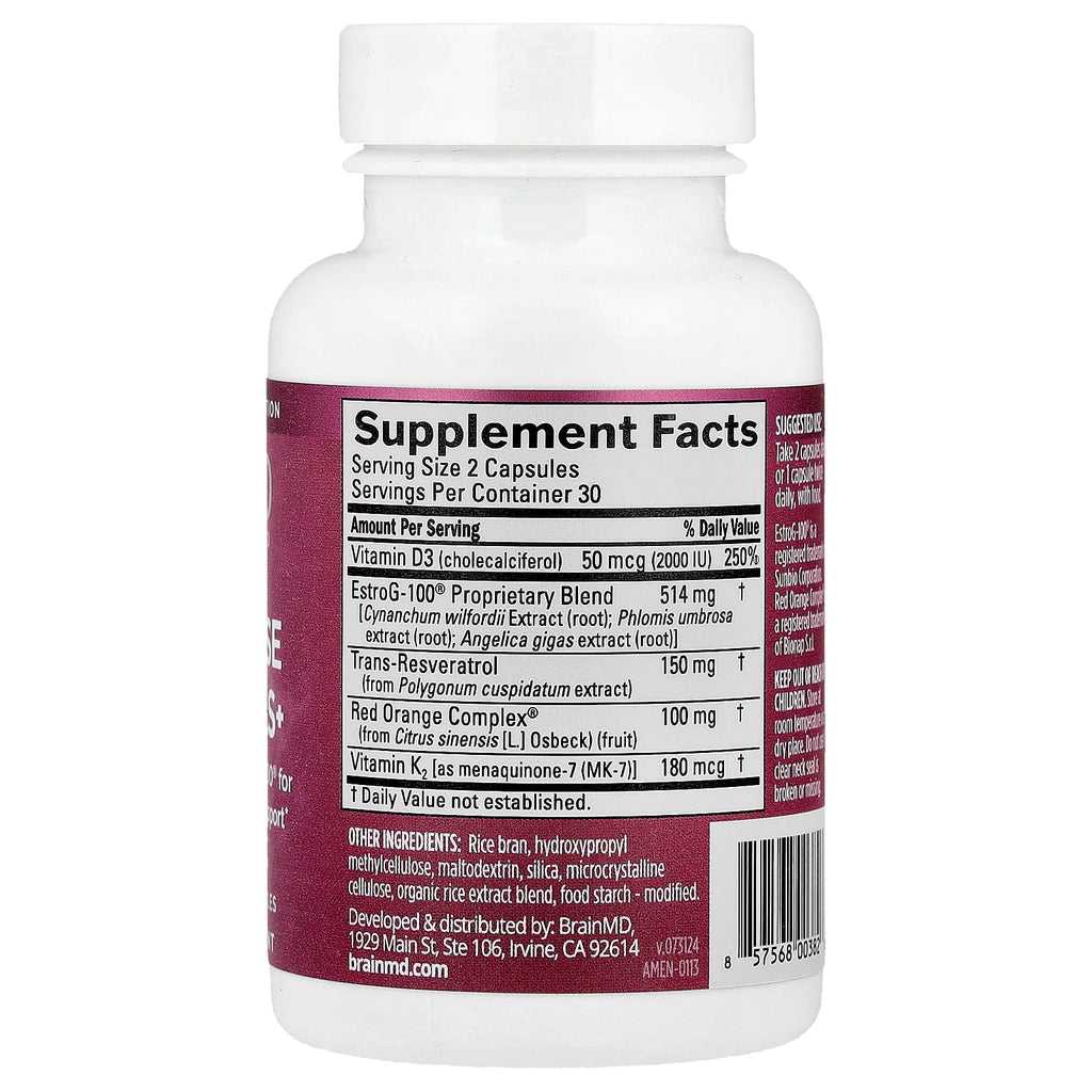BrainMD, Menopause Essentials+ , 60 Vegetarian Capsules