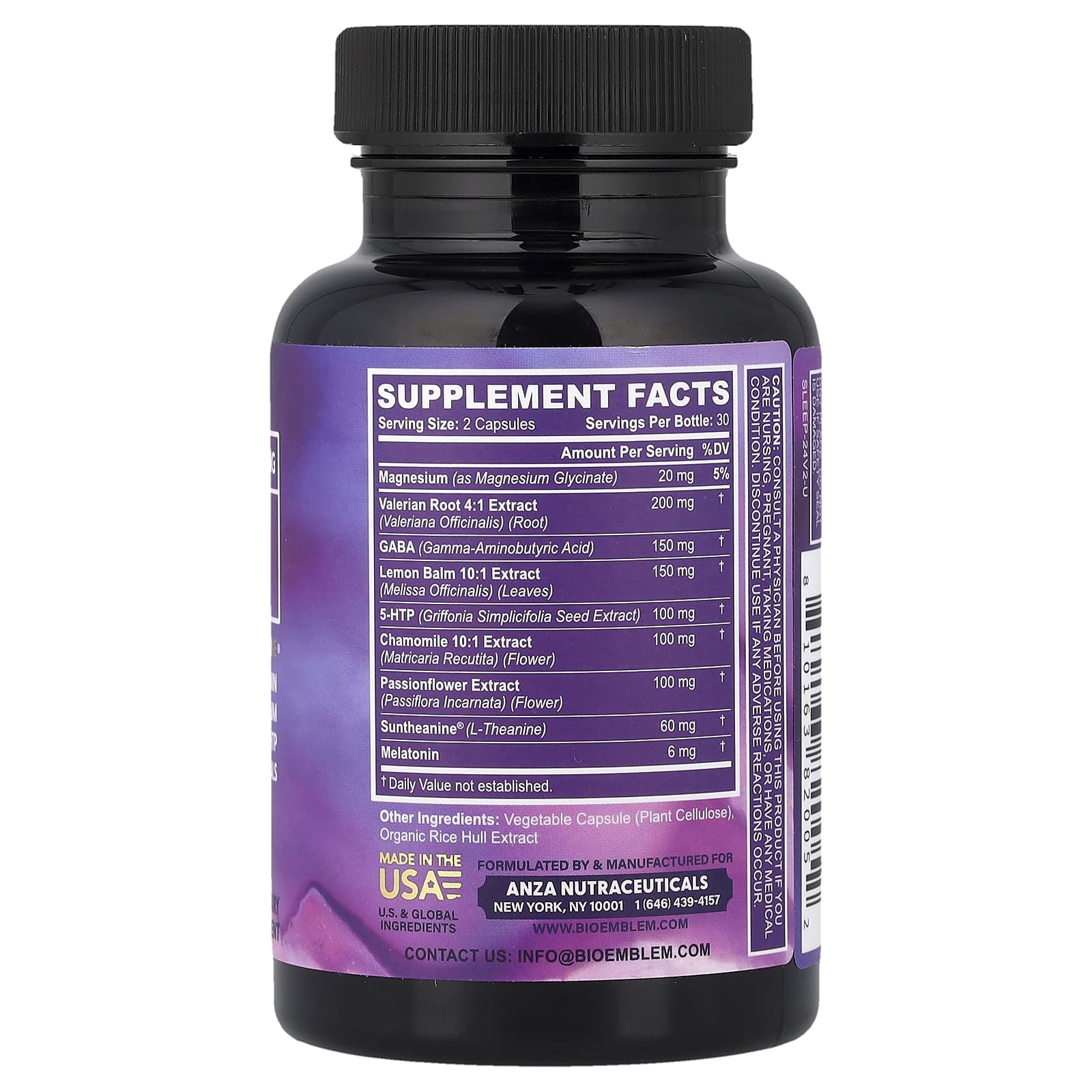 BioEmblem, Sleep, 60 Veggie Caps