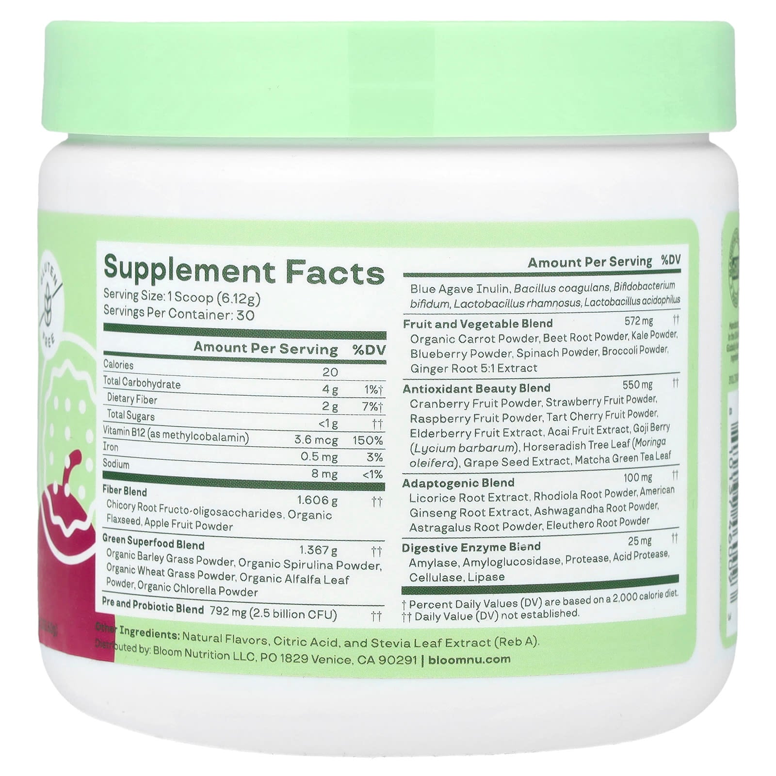 Bloom, Greens & Superfoods, Orange Passionfruit, 6.45 oz (183.6 g)