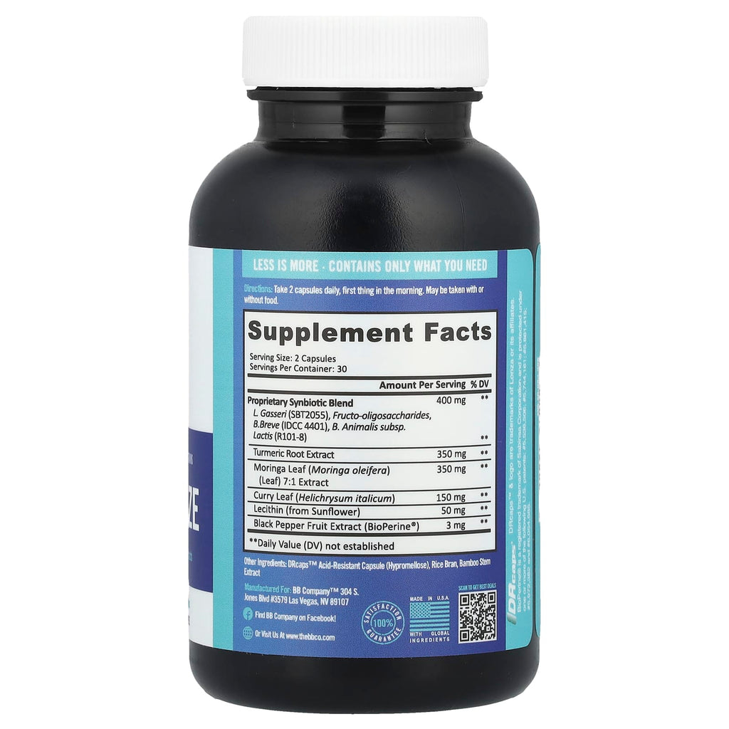 BB Company, Provitalize, Everyday Synbiotic Formula with Botanical Extracts, 60 Capsules