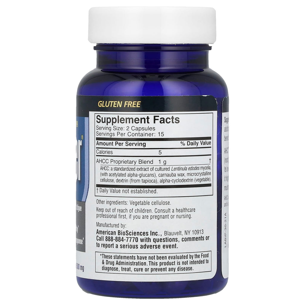 American Biosciences, ImmPower® AHCC®, 500 mg, 30 Vegetarian Capsules