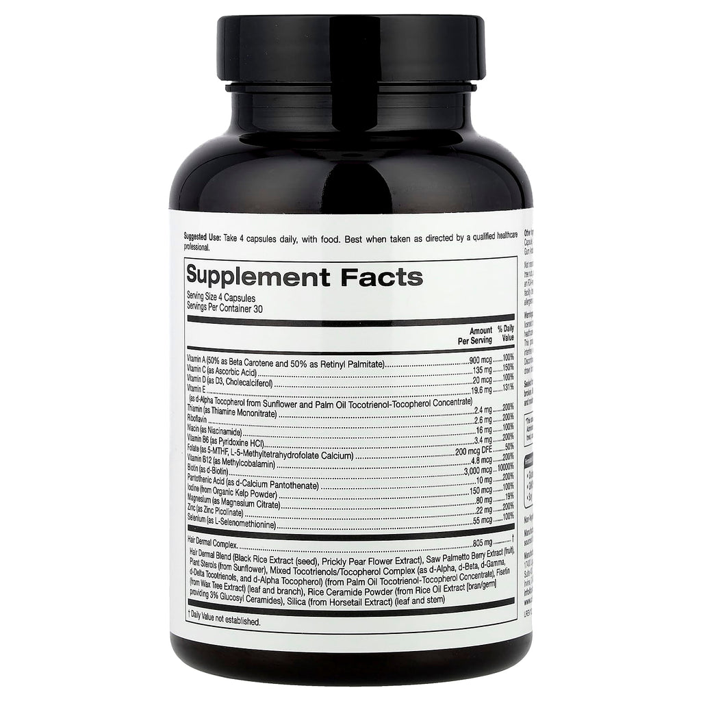 California Gold Nutrition, Beauty, Men's Hair Multivitamin, 120 Veggie Capsules