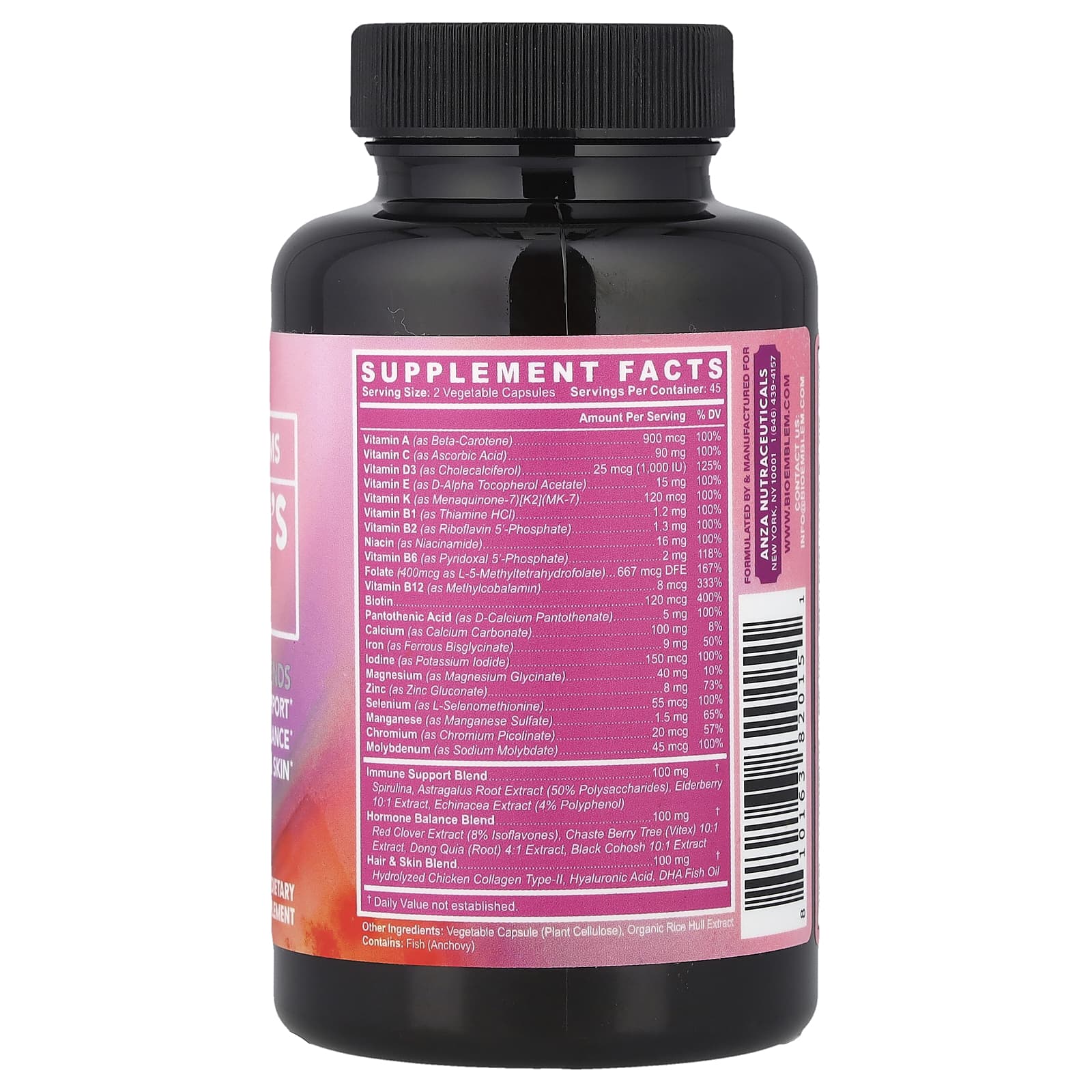 BioEmblem, Women's Multi, 90 Veggie Caps