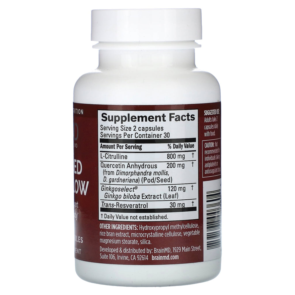 BrainMD, Advanced Blood Flow, 60 Vegan Capsules