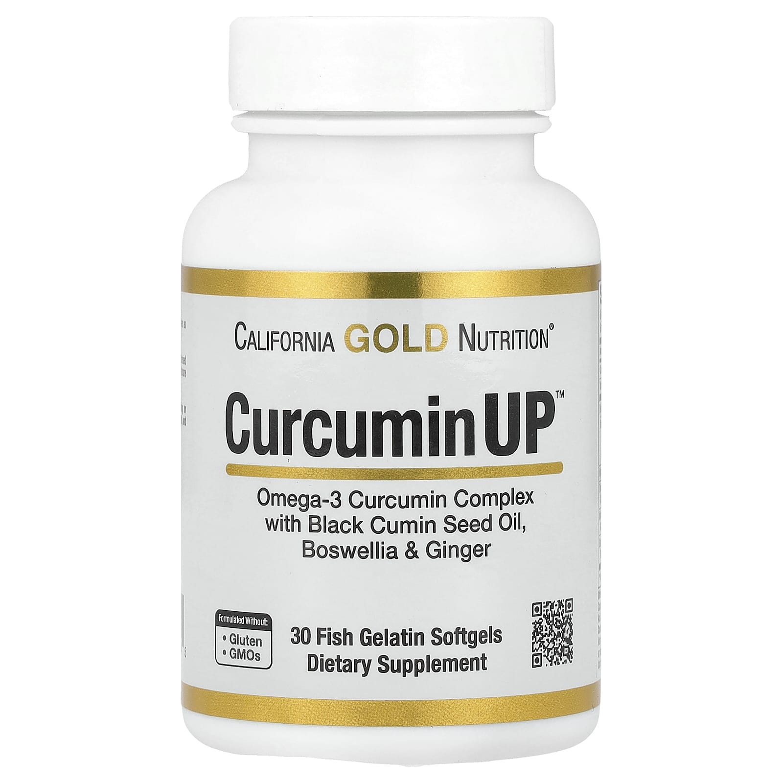 California Gold Nutrition, CurcuminUP™, 30 Fish Gelatin Softgels