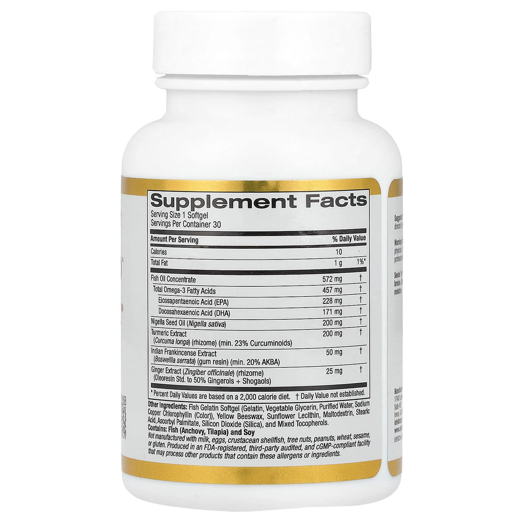 California Gold Nutrition, CurcuminUP™, 30 Fish Gelatin Softgels