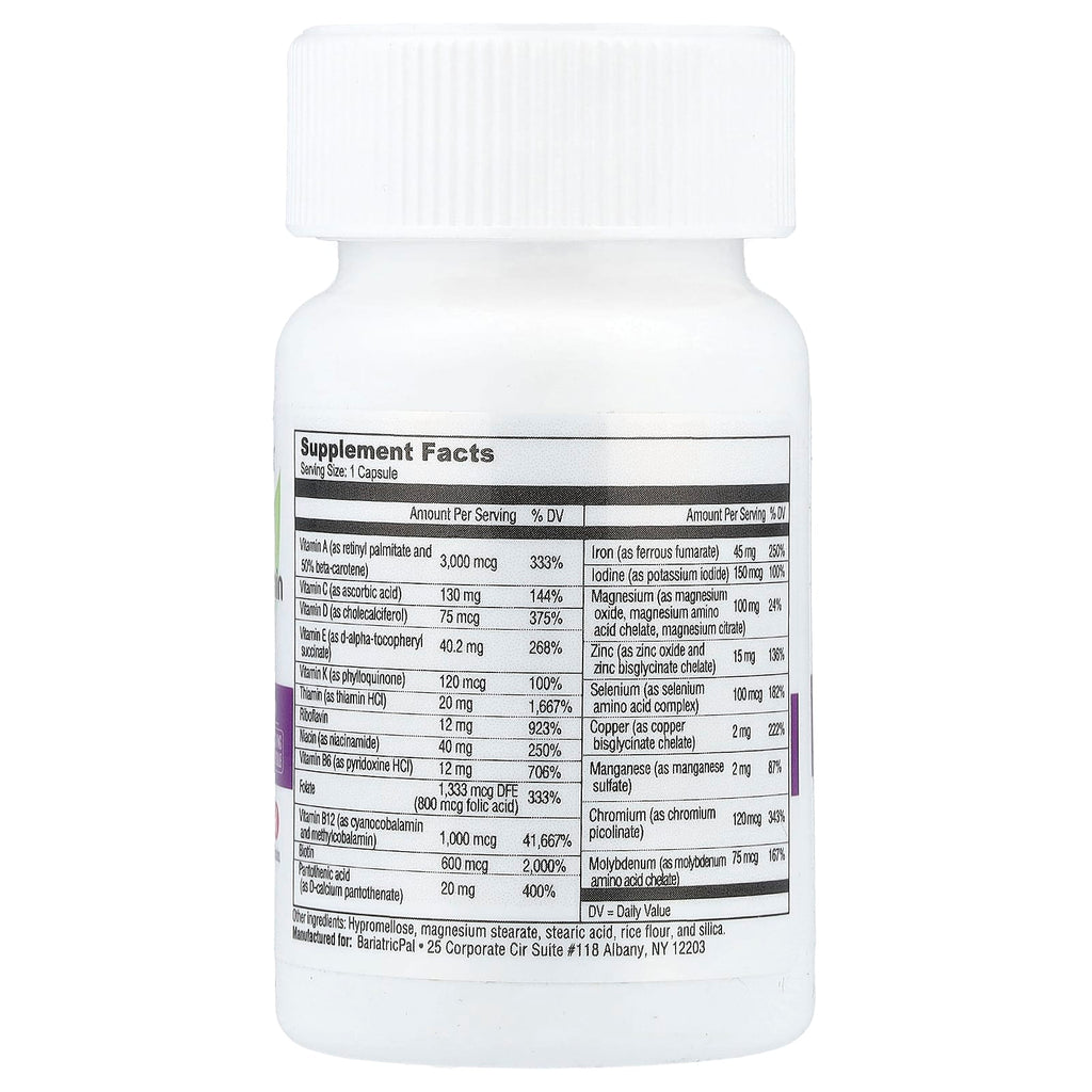 BariatricPal, Multivitamin One with Iron, 30 Capsules