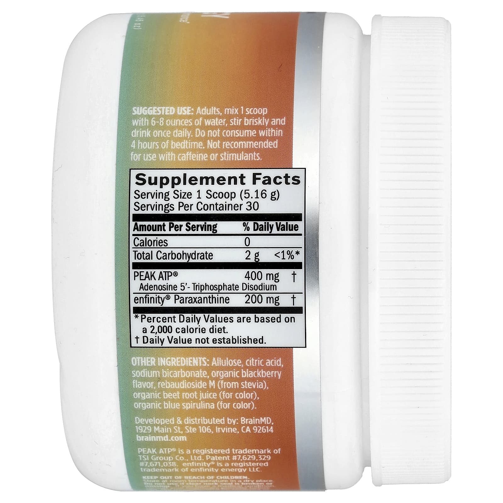 BrainMD, Peak Energy, Blackberry, 5.46 oz (154.9 g)