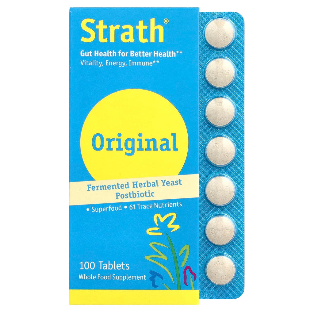 Bio-Strath, Fermented Herbal Yeast Postbiotic, 100 Tablets