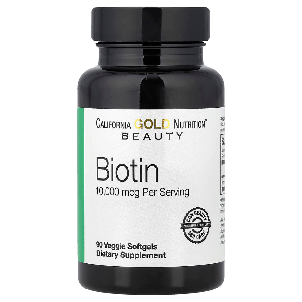 California Gold Nutrition, Biotin, 10,000 mcg, 90 Veggie Softgels