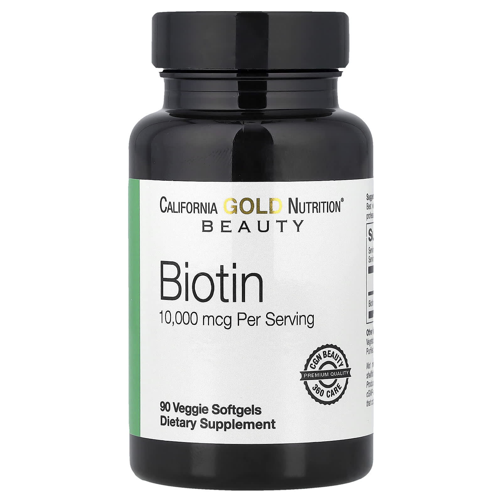 California Gold Nutrition, Biotin, 10,000 mcg, 90 Veggie Softgels
