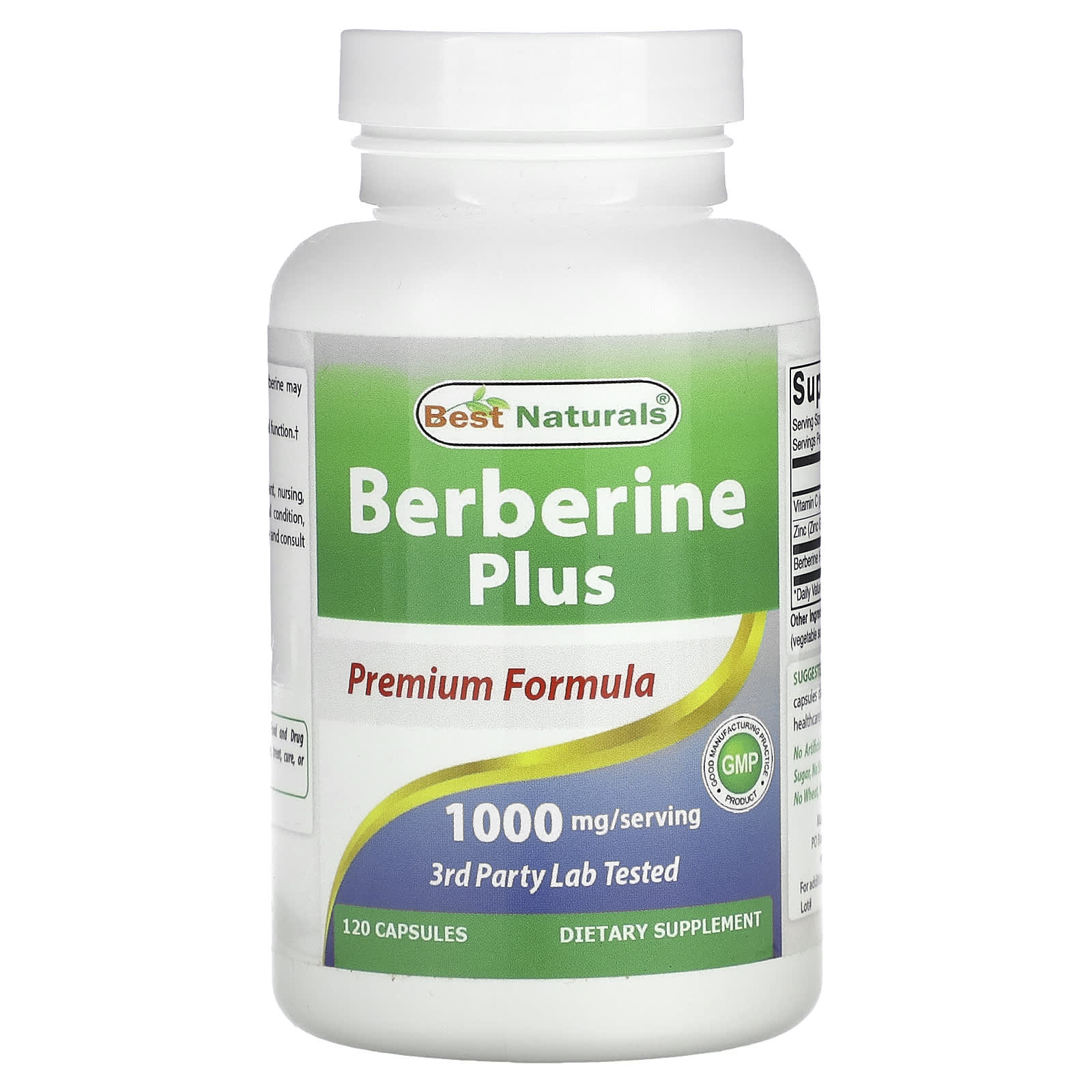 Best Naturals, Berberine Plus, 120 Capsules