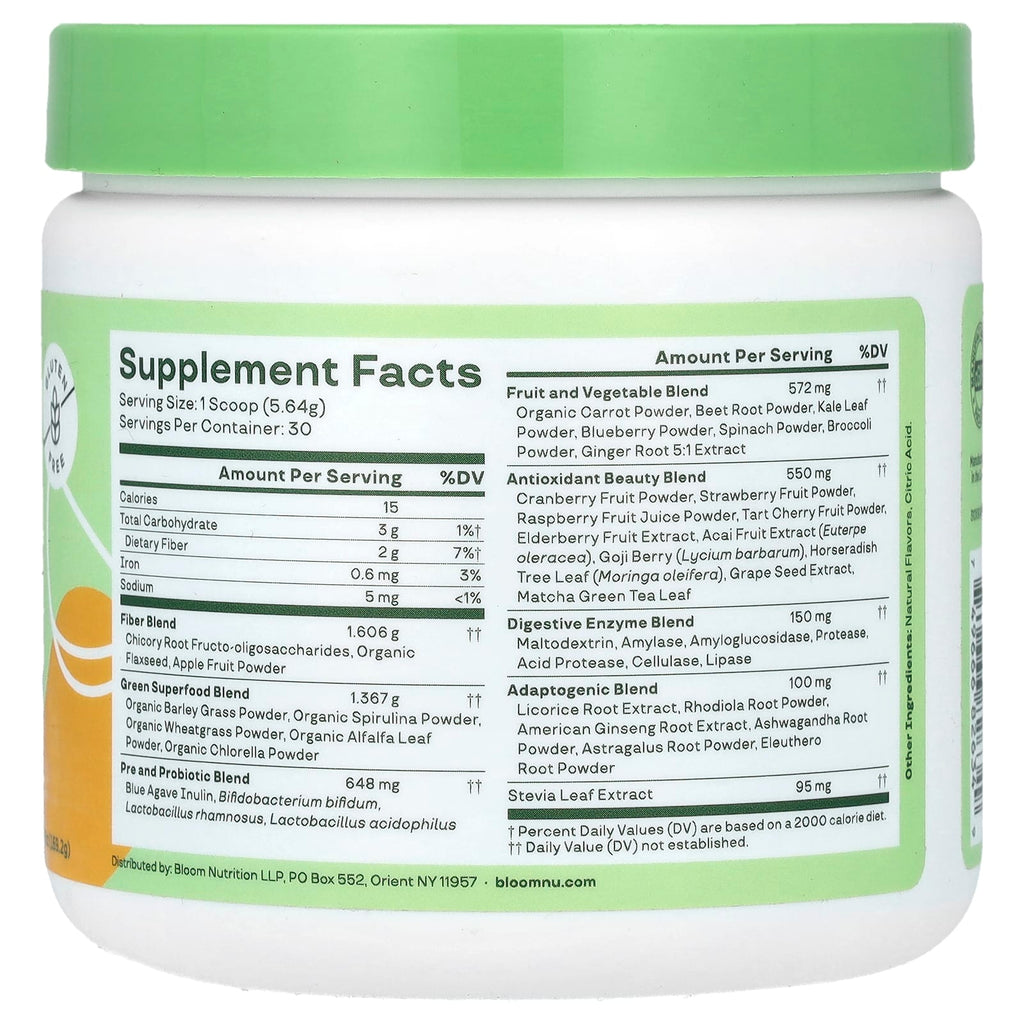 Bloom, Greens & Superfoods, Mango, 5.97 oz (169.2 g)