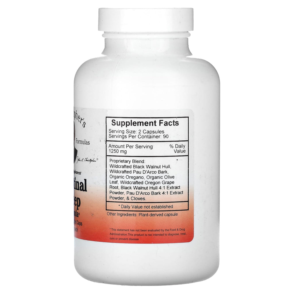 Christopher's Original Formulas, Intestinal Sweep Formula, 625 mg, 180 Vegetarian Caps