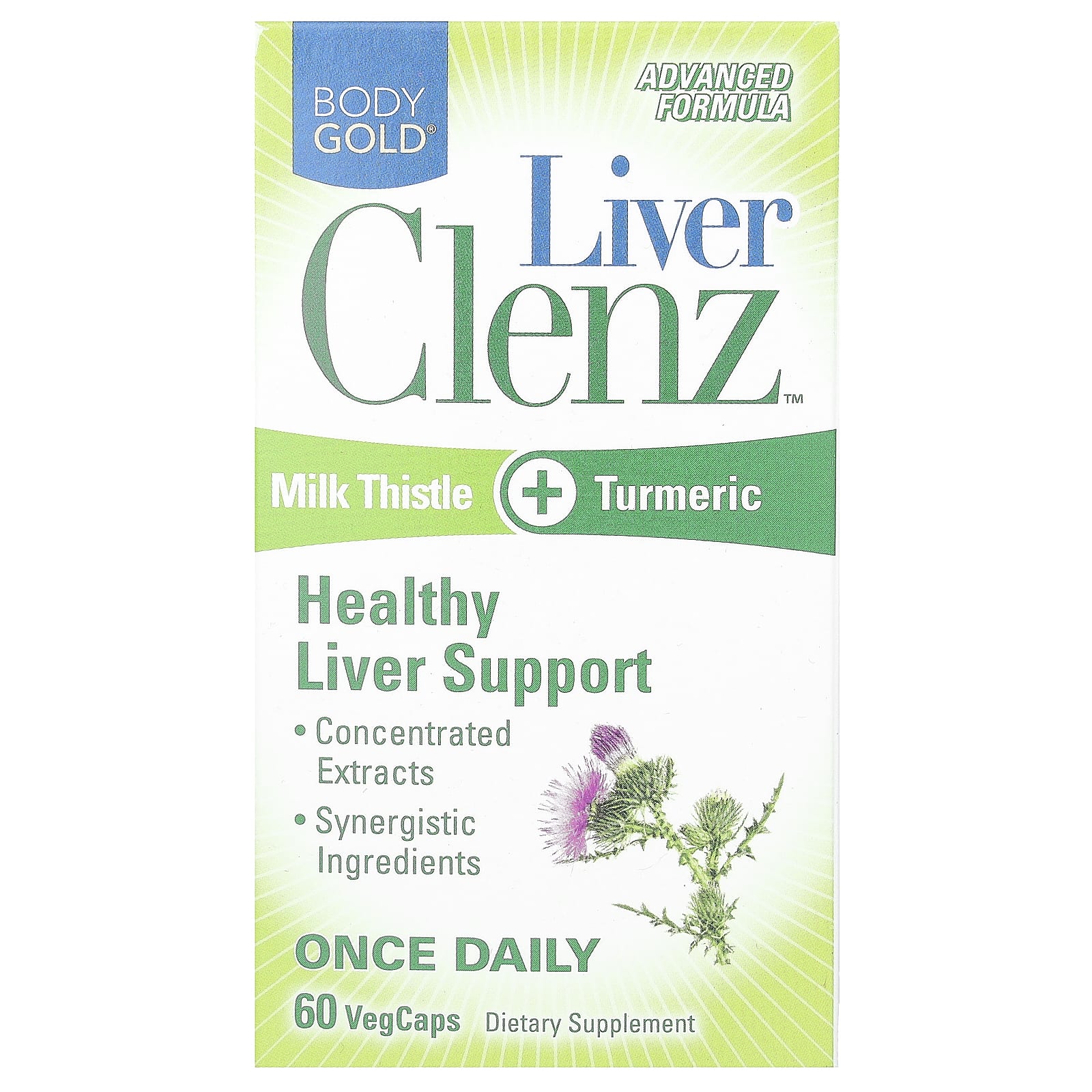 BodyGold, Liver Clenz, 60 VegCaps