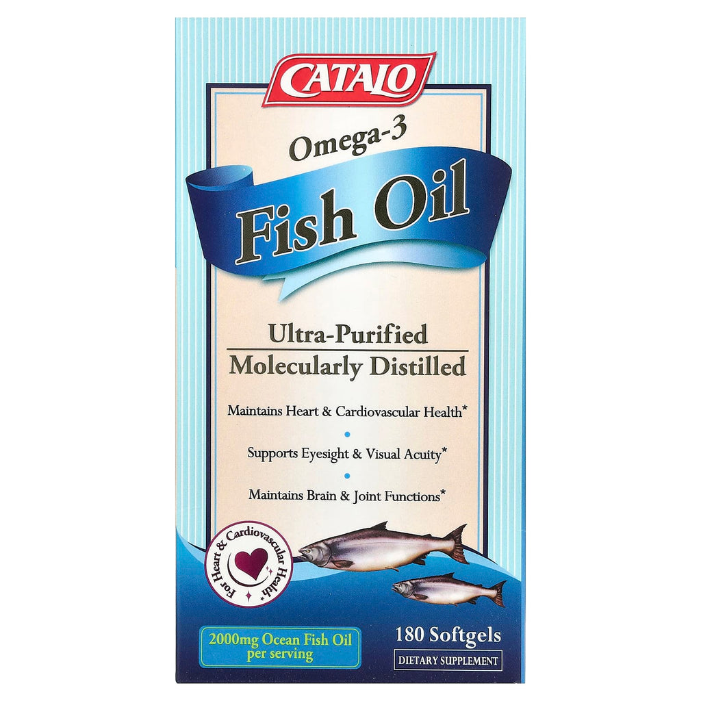 CATALO, Omega-3 Fish Oil, 180 Softgels (1,000 mg per Serving)