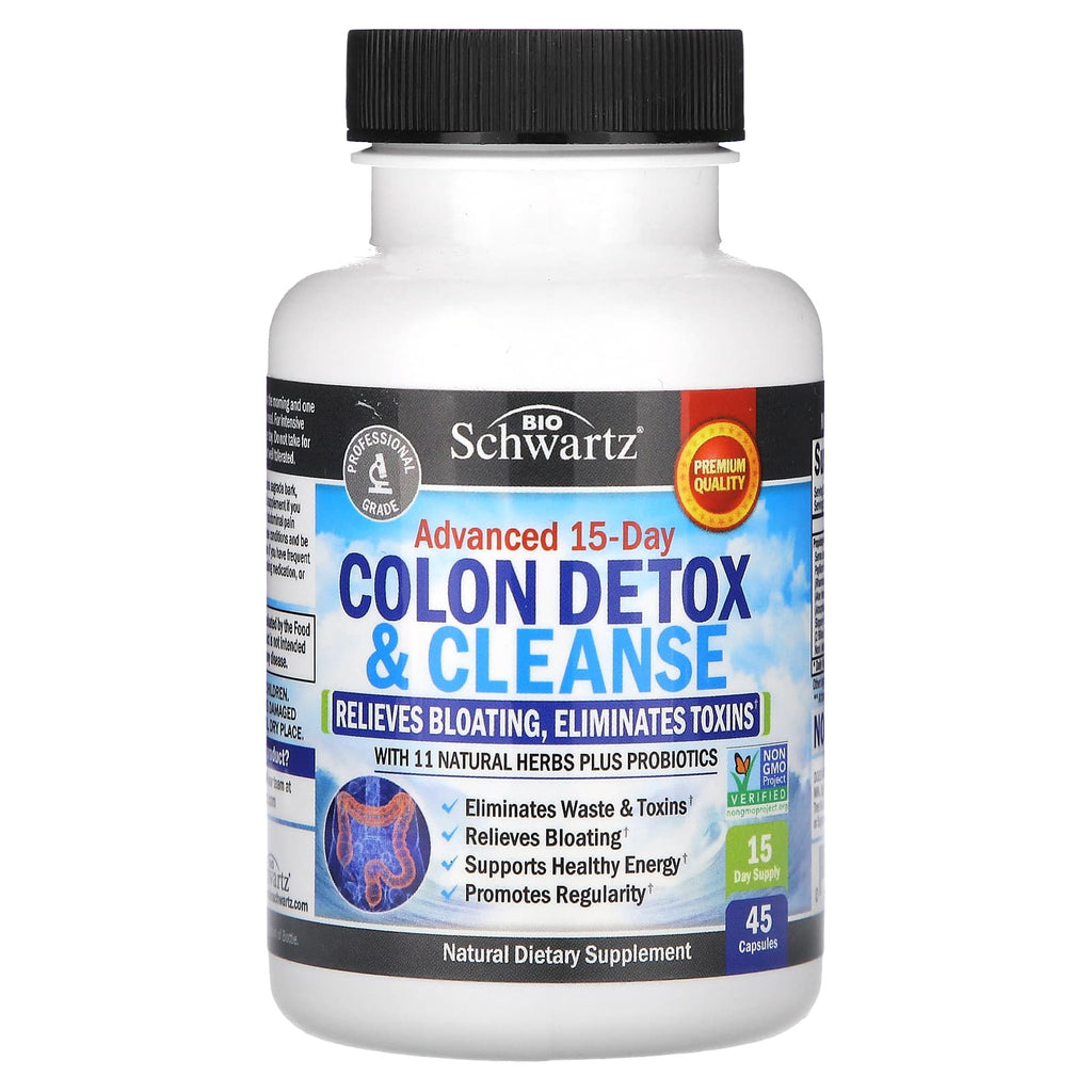 BioSchwartz, Advanced 15-Day Colon Detox & Cleanse, 45 Capsules