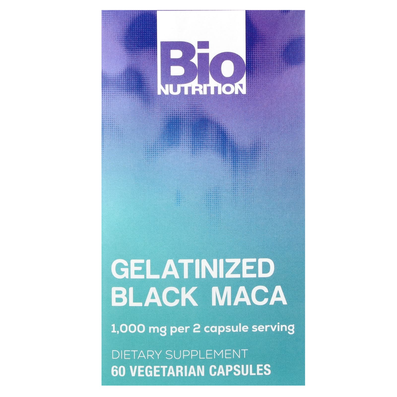Bio Nutrition, Gelatinized Black Maca, 60 Vegetarian Capsules (500 mg per Capsule)