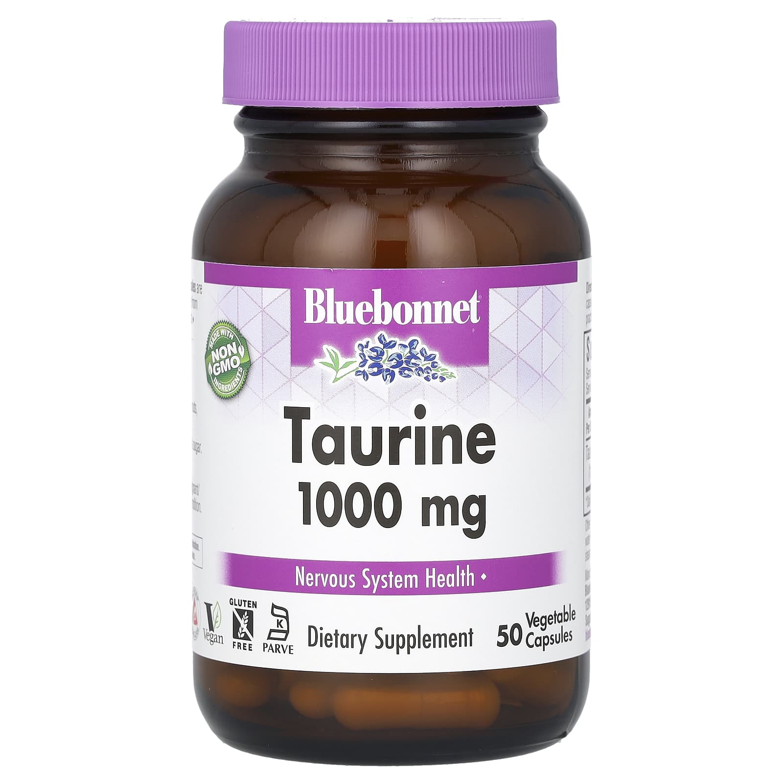 Bluebonnet Nutrition, Taurine, 1,000 mg, 50 Vegetable Capsules