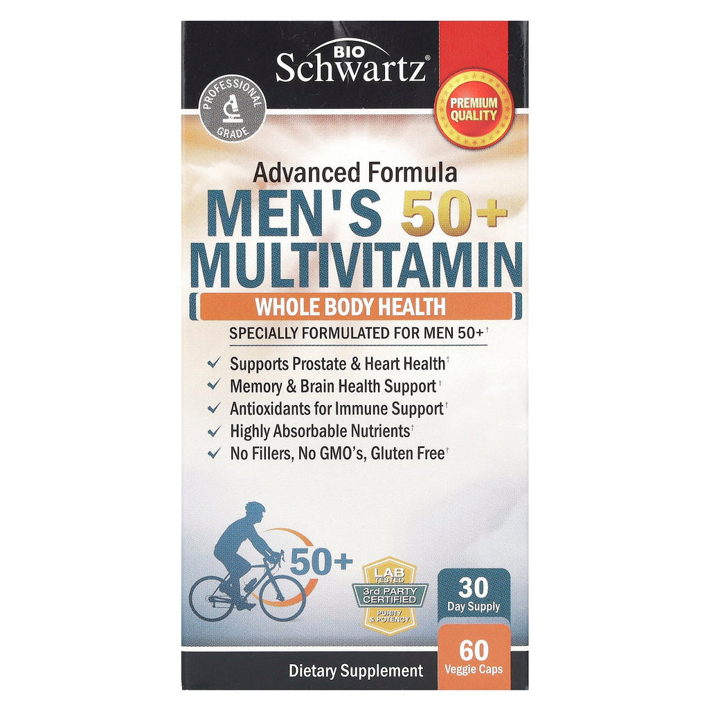 BioSchwartz, Men's 50+ Multivitamin, 60 Veggie Caps