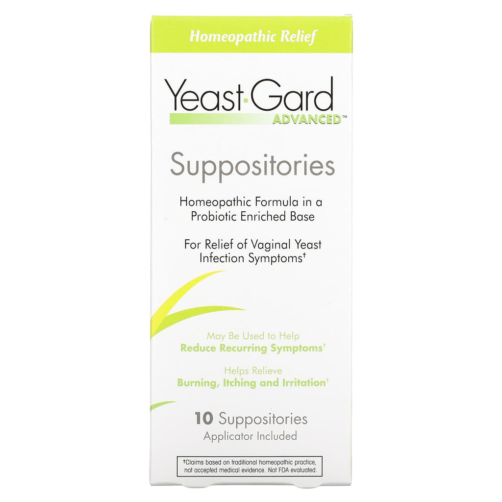 YeastGard Advanced, Yeast Gard Suppositories, 10 Suppositories 