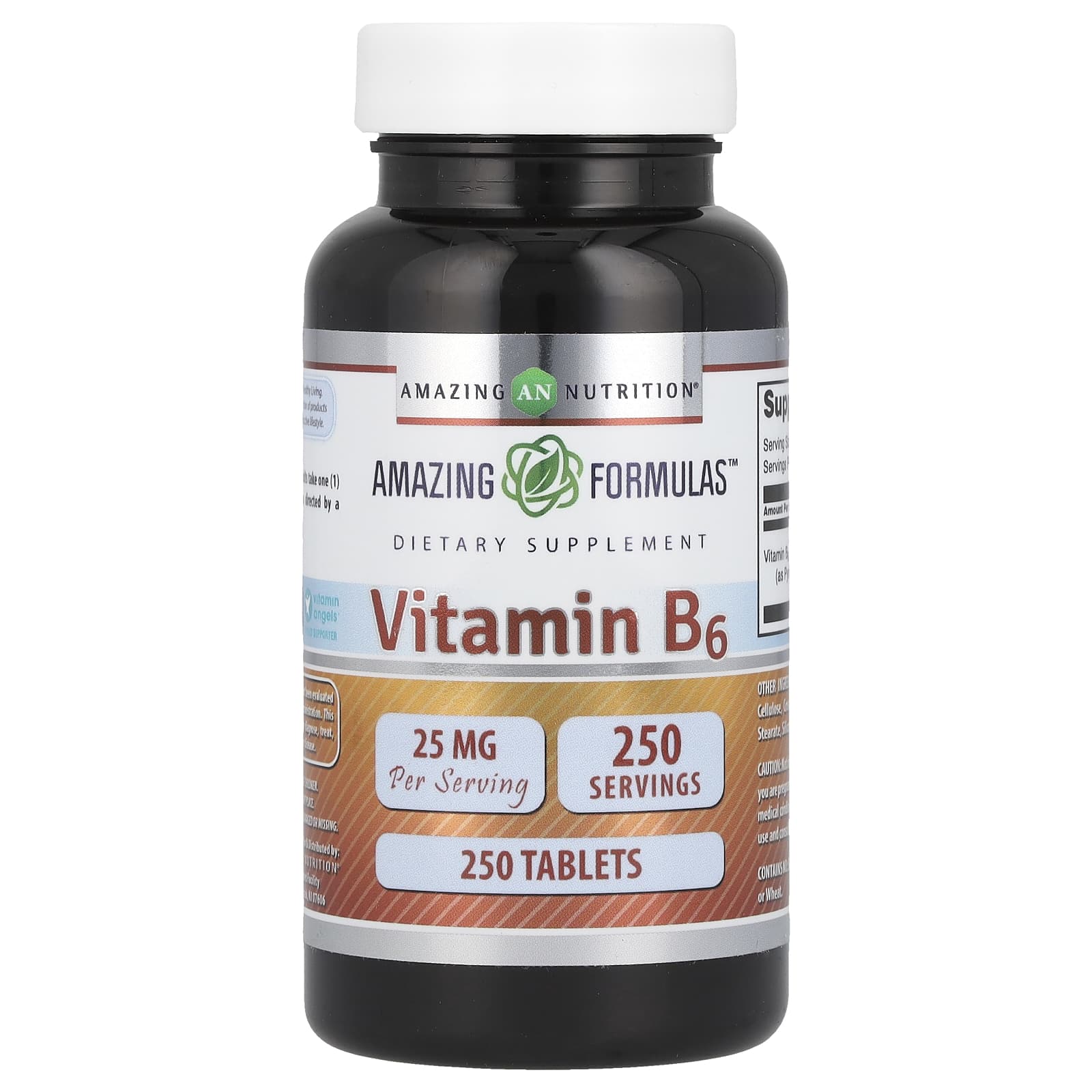 Amazing Nutrition, Vitamin B6, 25 mg, 250 Tablets