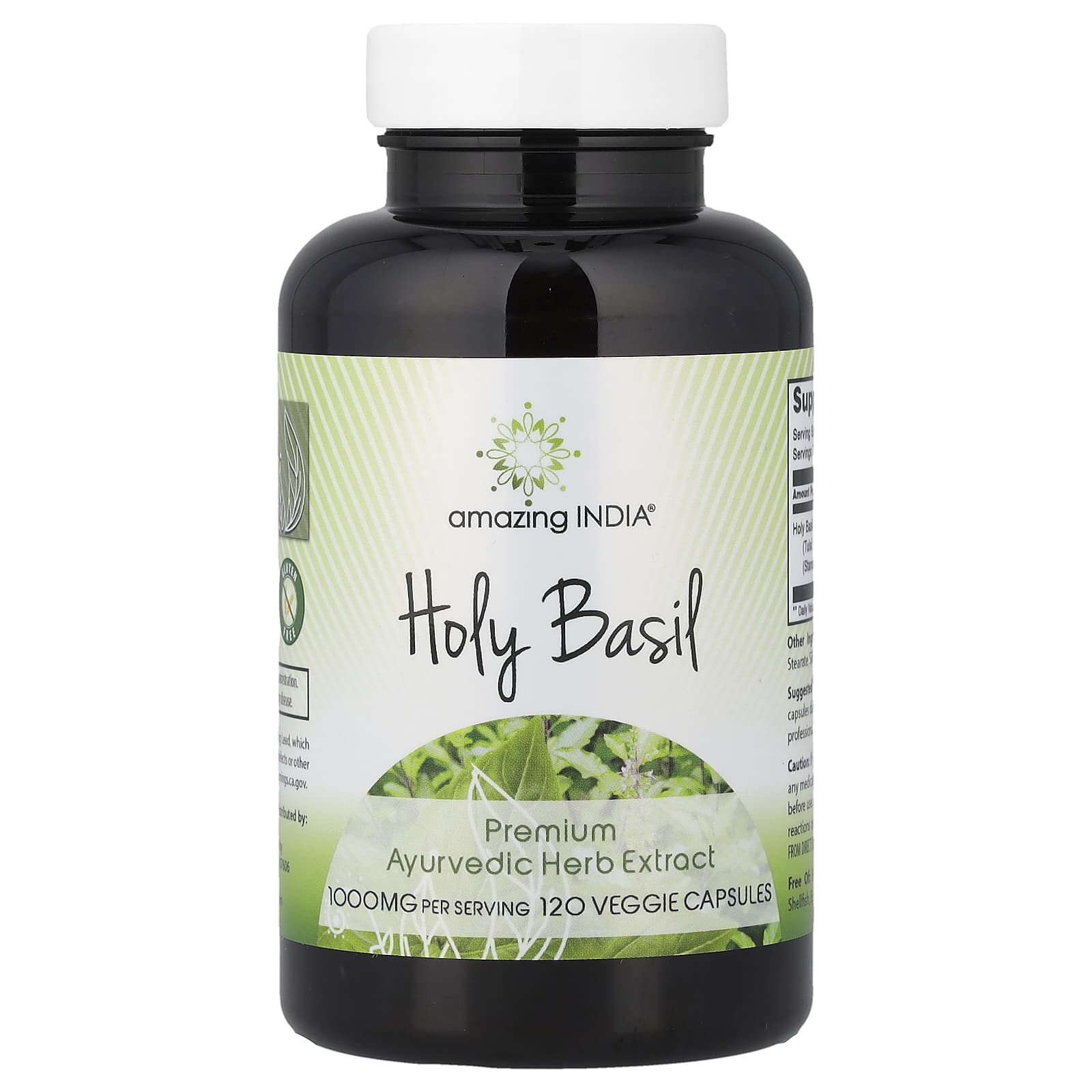 Amazing India, Holy Basil, 120 Veggie Capsules (500 mg per Capsule)