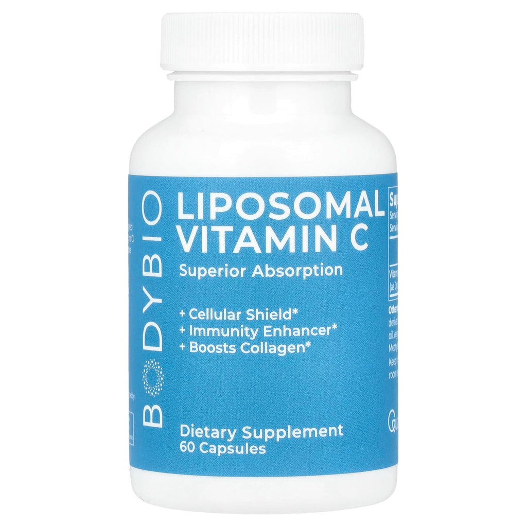 BodyBio, Liposomal Vitamin C, 60 Capsules (500 mg per Capsule)