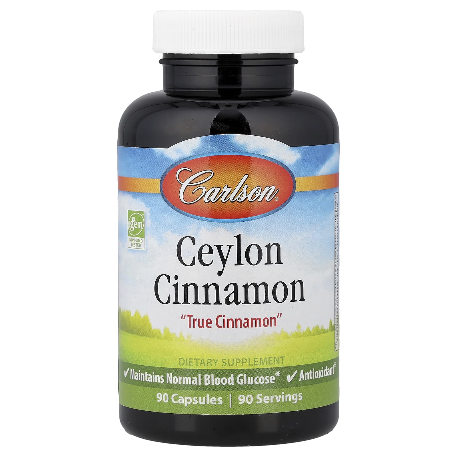Carlson, Ceylon Cinnamon, 90 Capsules (500 mg per Capsule)