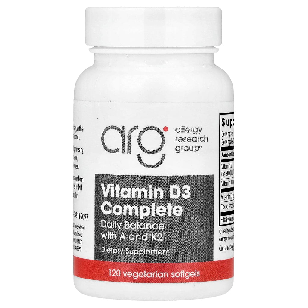 Allergy Research Group, Vitamin D3 Complete, 120 Vegetarian Softgels
