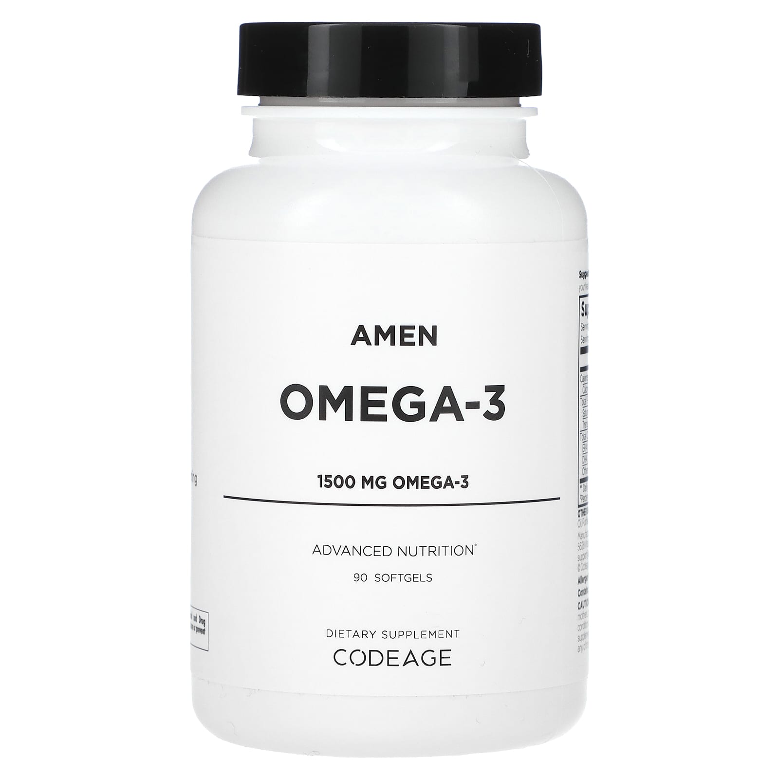 Codeage, Amen, Omega-3, 90 Softgels (750 mg per Soft Gel)