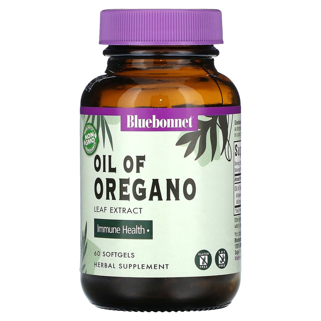 Bluebonnet Nutrition, Oil of Oregano, Leaf Extract, 60 Softgels (150 mg per Softgel)