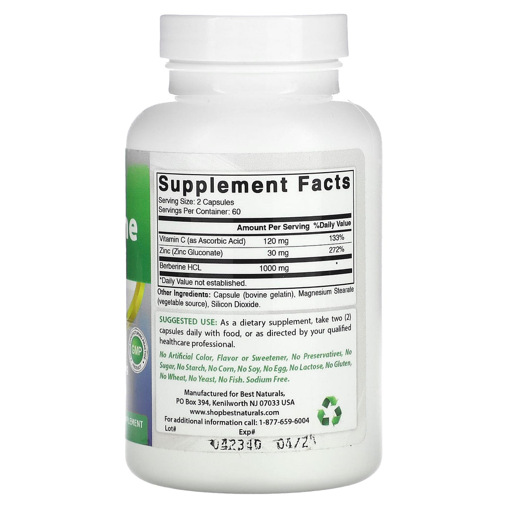 Best Naturals, Berberine Plus, 120 Capsules